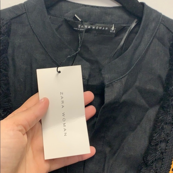 Zara bohemian black tunic dress - Picture 5 of 6